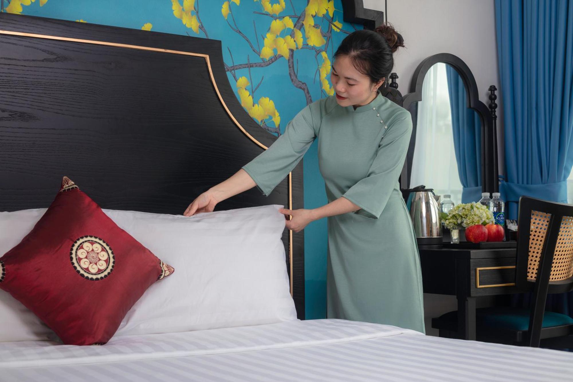 Queen Light Hotel Hanoi Bagian luar foto